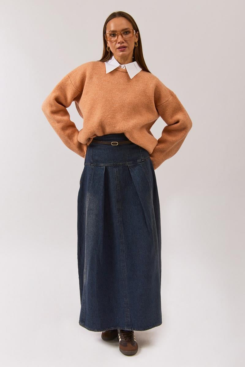 Biyeli Oversize Kazak Yavruağzı