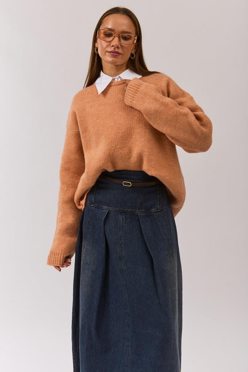 Biyeli Oversize Kazak Yavruağzı