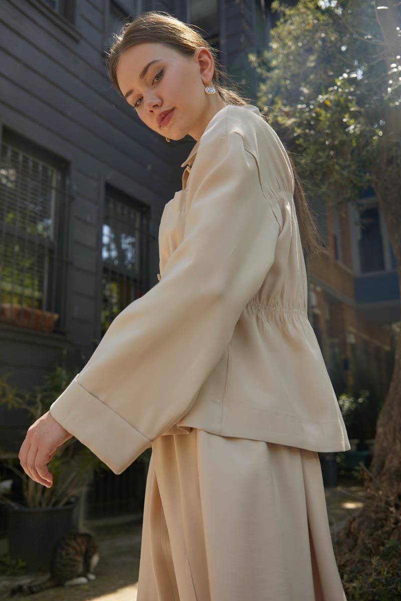 Büzgülü Etek Takım Taş