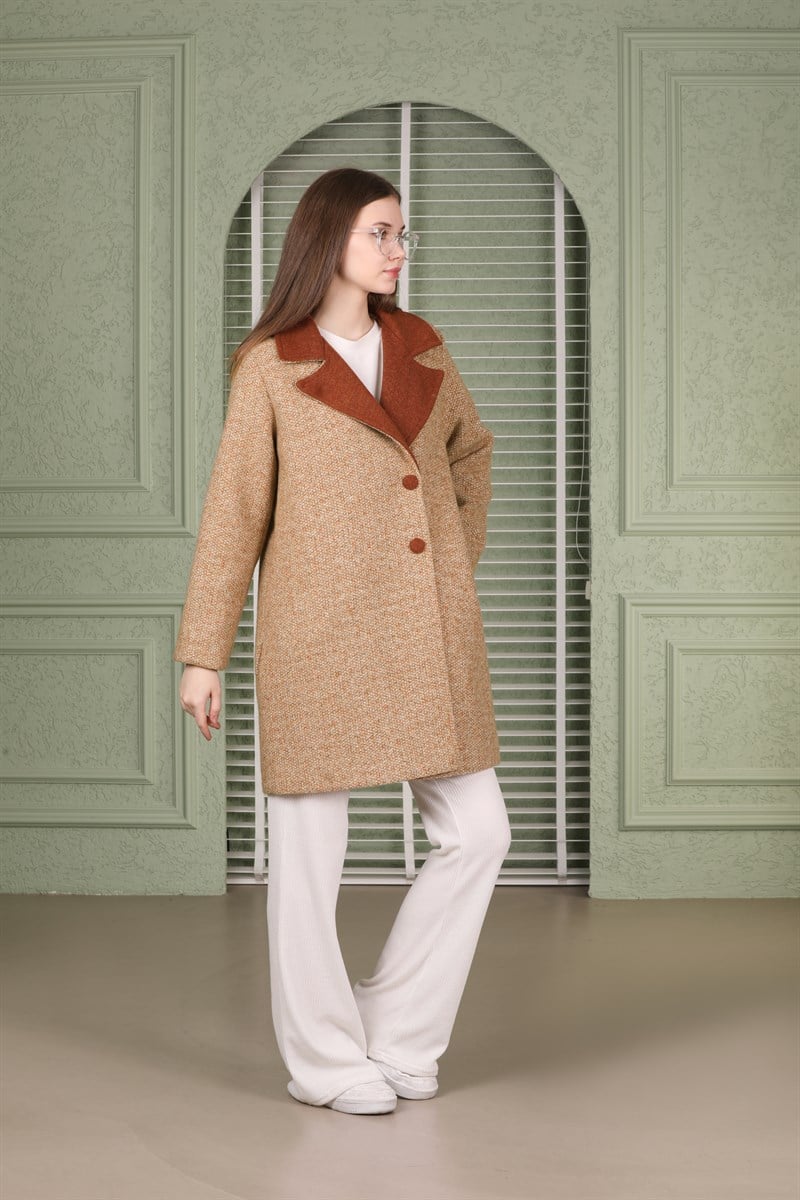 Chanel Garnili Kaşe Ceket Camel
