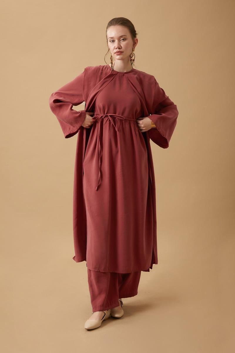 Diena Tunik Takım Koyu Kiremit