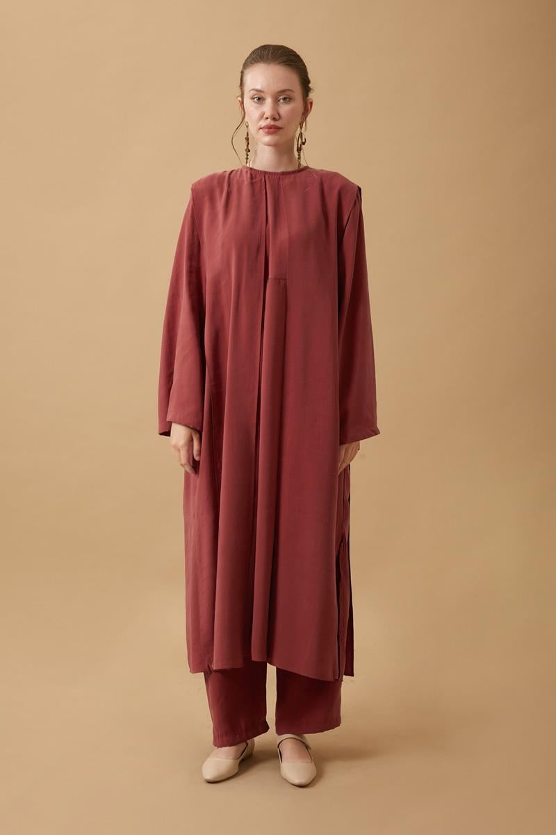 Diena Tunik Takım Koyu Kiremit