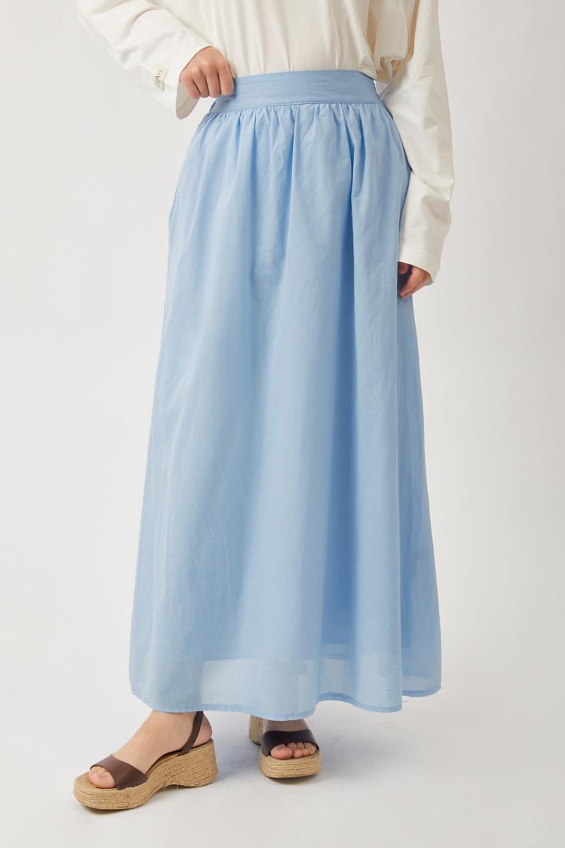 Duru Büzgülü Etek Bebe Mavisi