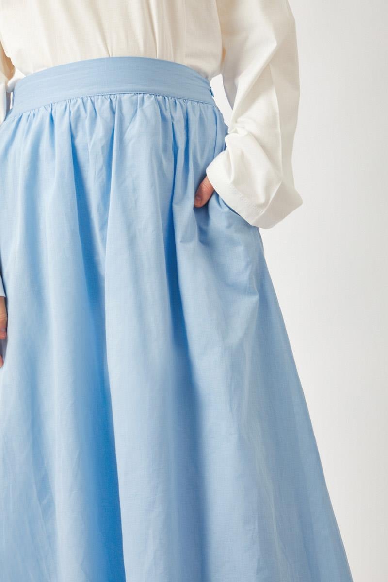 Duru Büzgülü Etek Bebe Mavisi