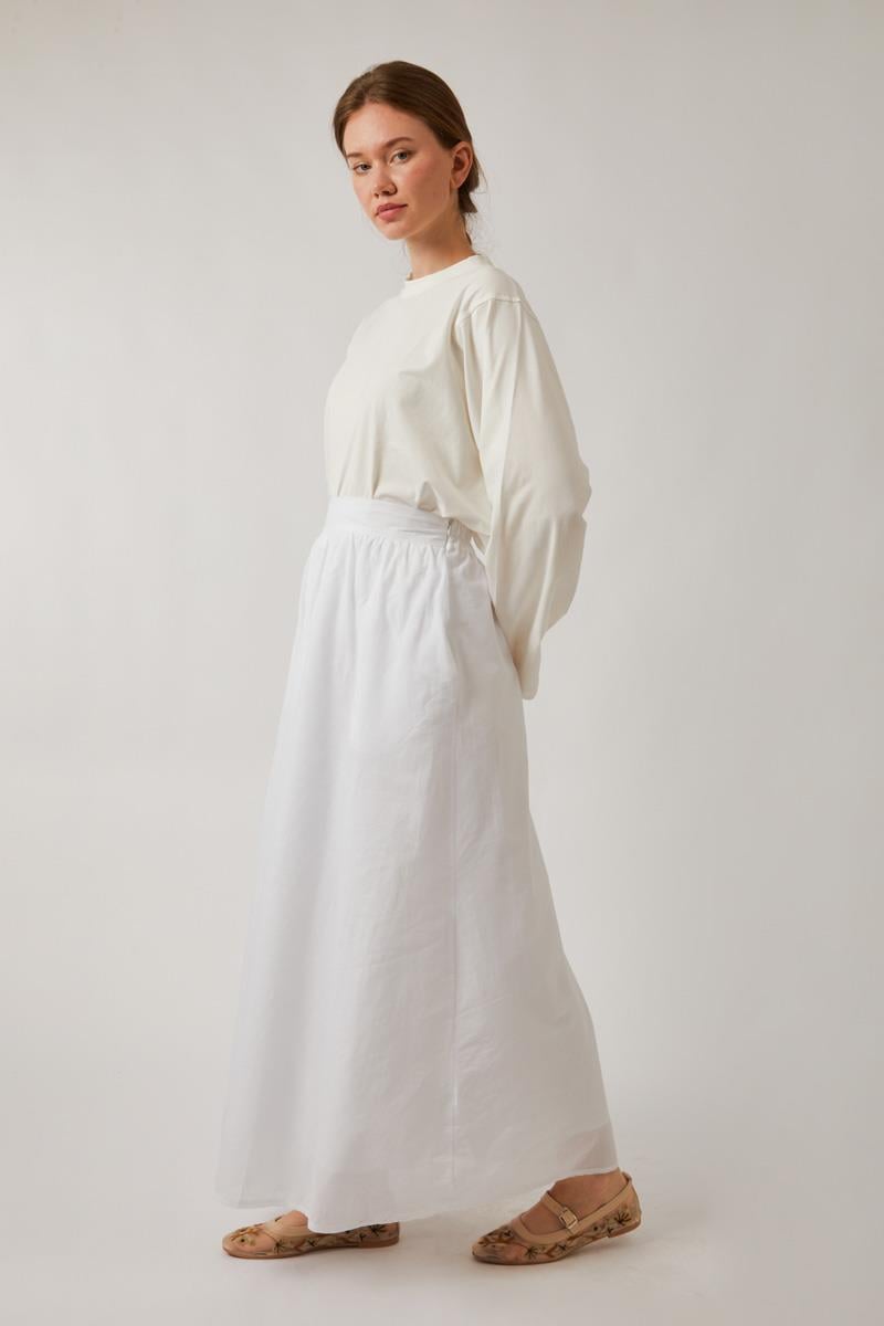 Duru Büzgülü Etek Bebe Mavisi