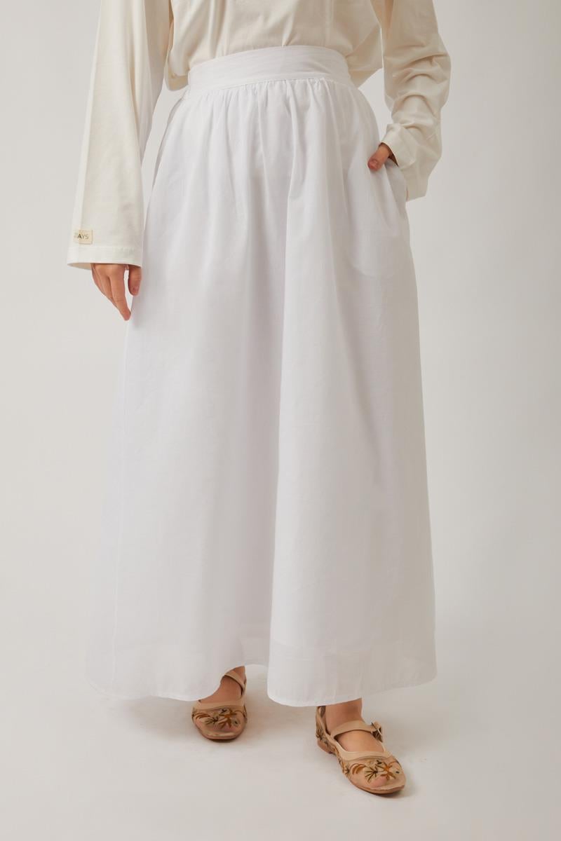 Duru Büzgülü Etek Bebe Mavisi