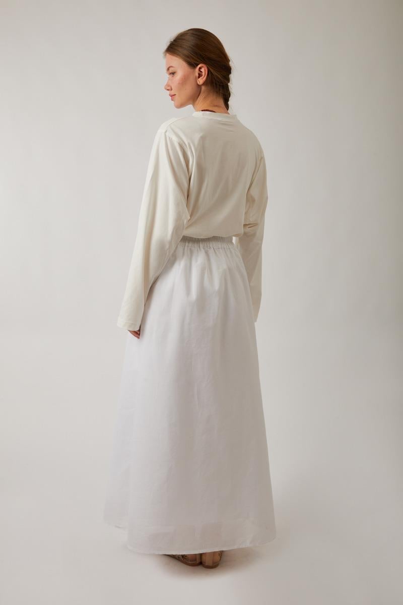 Duru Büzgülü Etek Bebe Mavisi