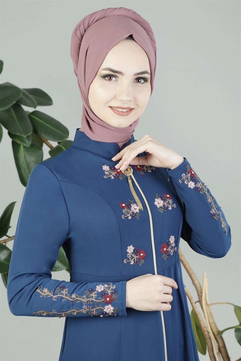 Elfin Desenli İndigo Ferace
