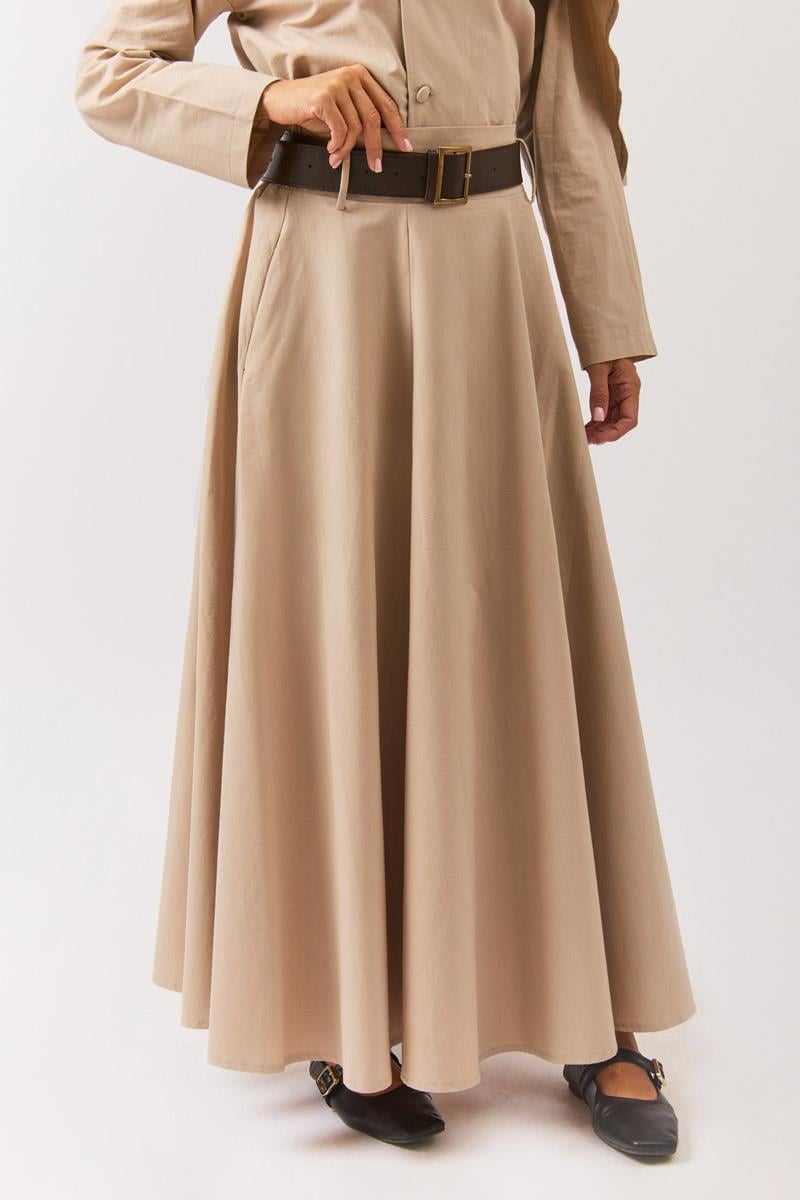 Geniş Kemerli Etek Taş