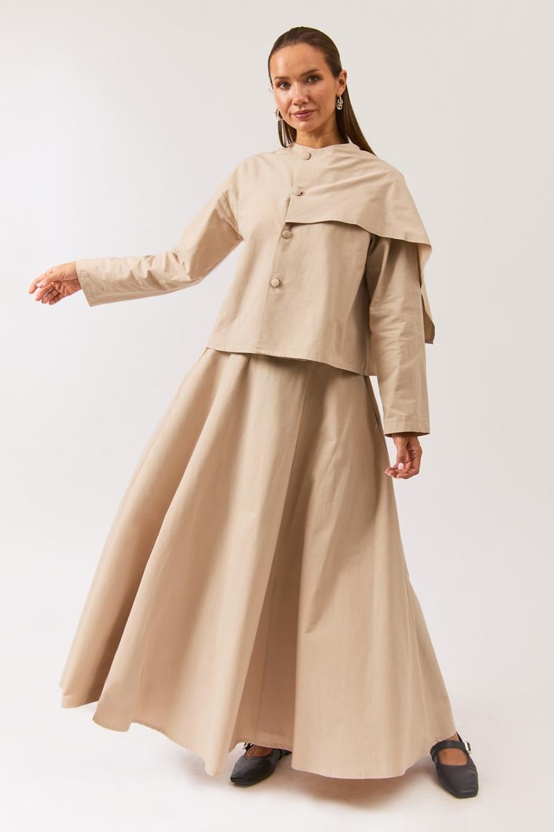 Geniş Kemerli Etek Taş