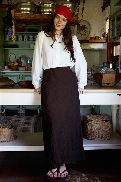 Kiloş İnce Tencel Etek