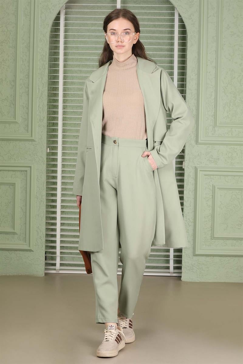Klasik Blazer Ceket Takım Mint