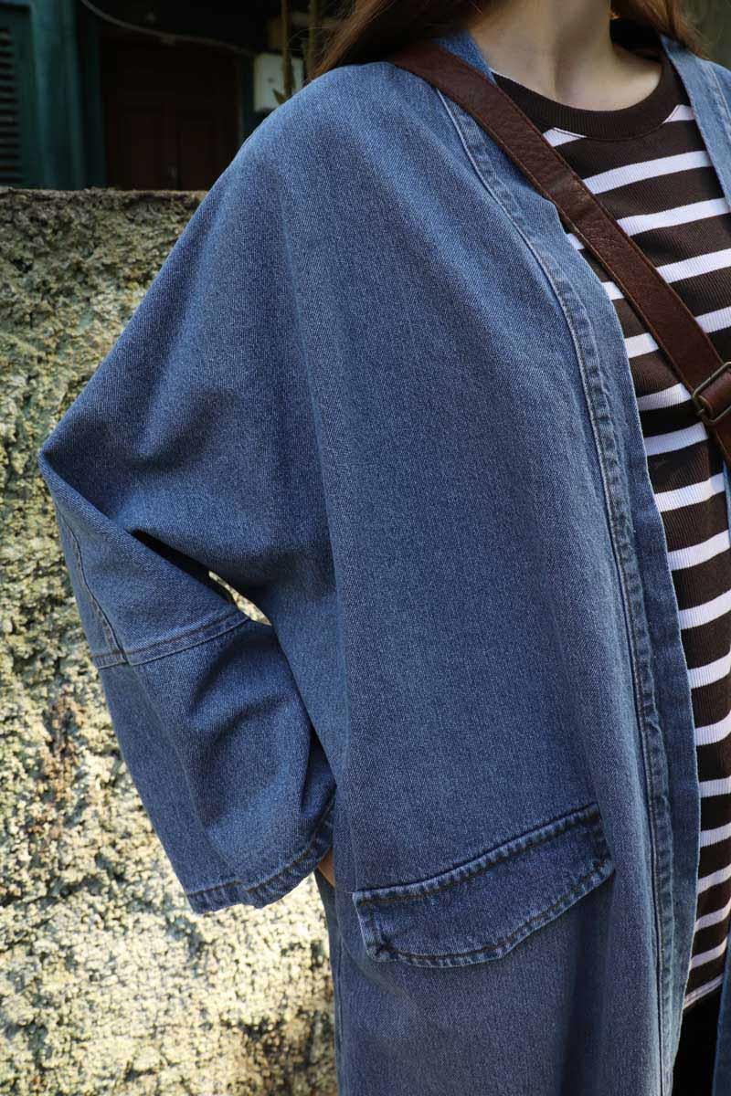 Klasik Denim Kap Açık Mavi
