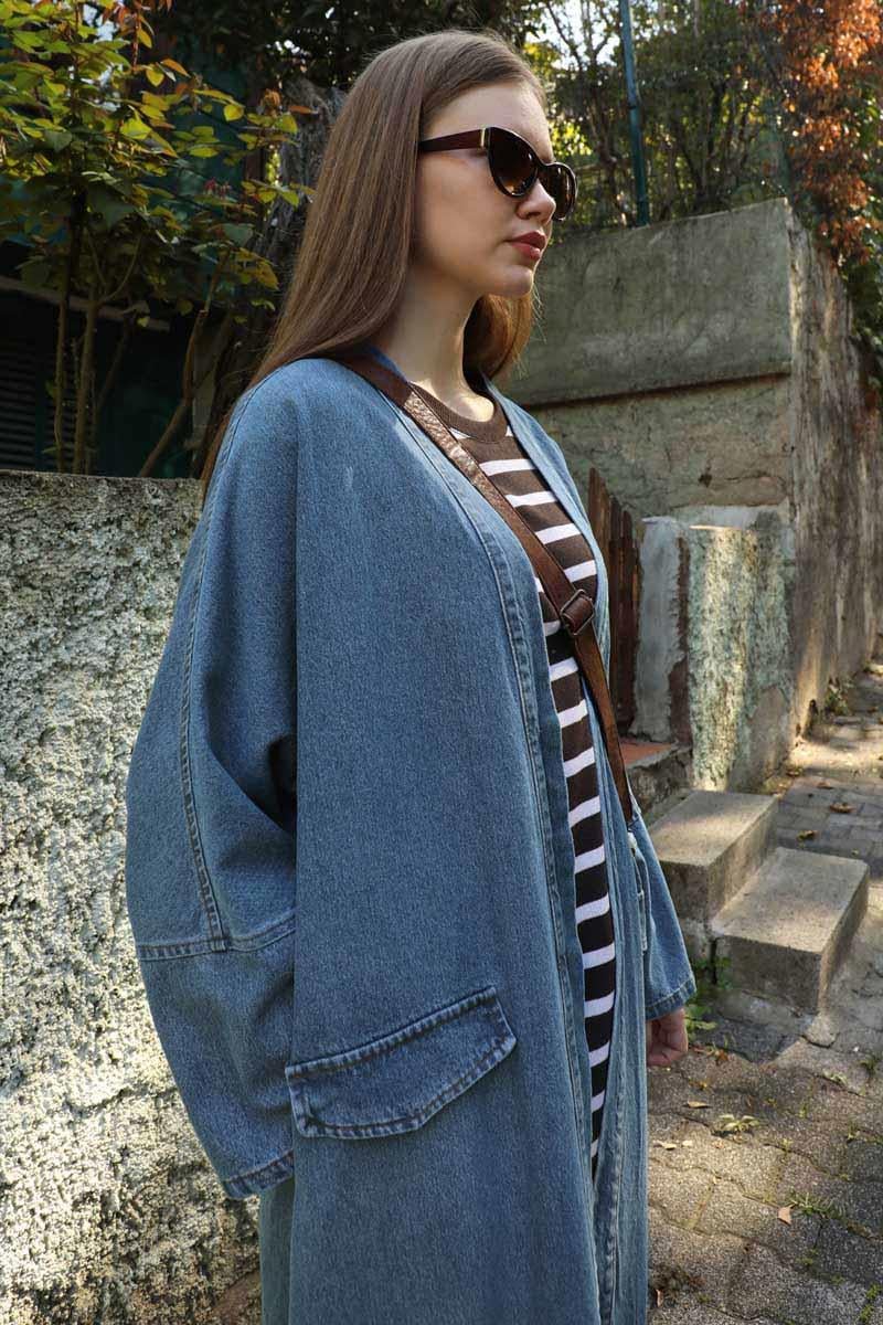 Klasik Denim Kap Açık Mavi