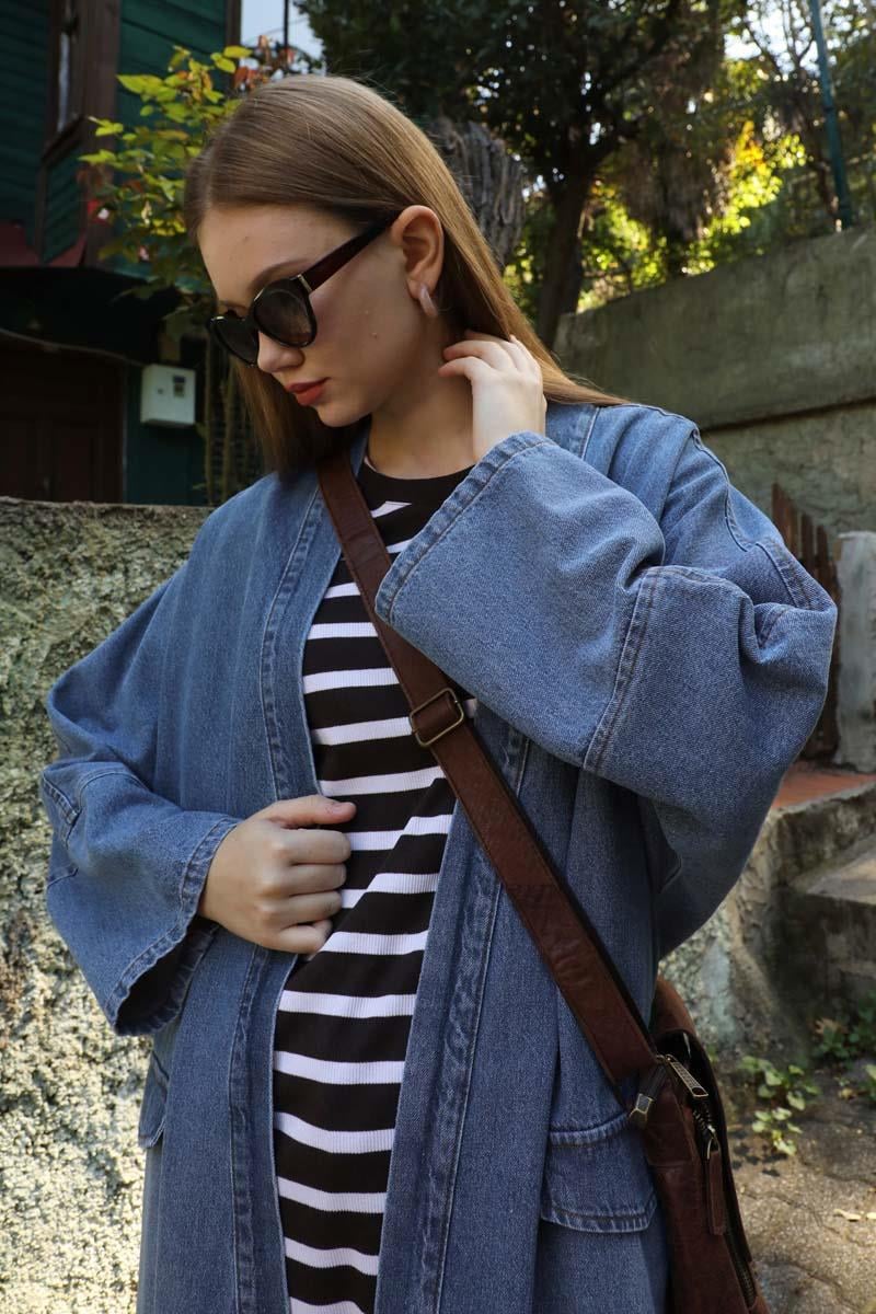 Klasik Denim Kap Açık Mavi