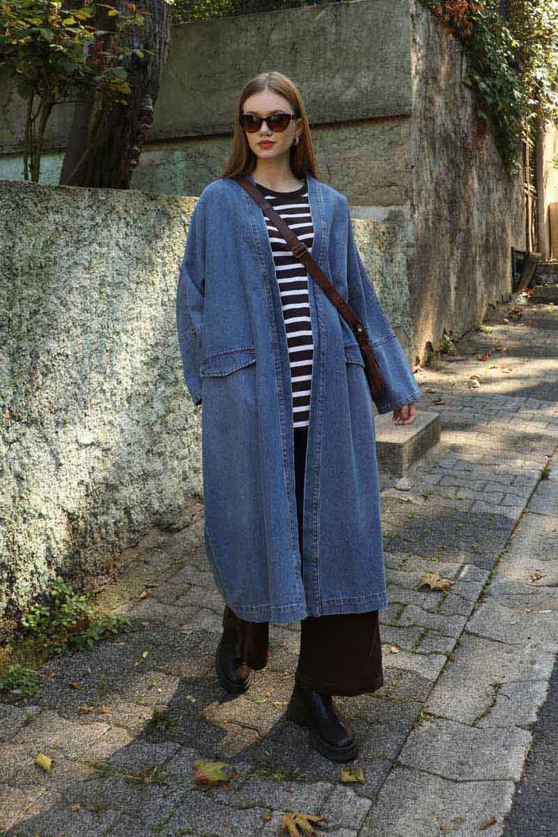 Klasik Denim Kap Açık Mavi