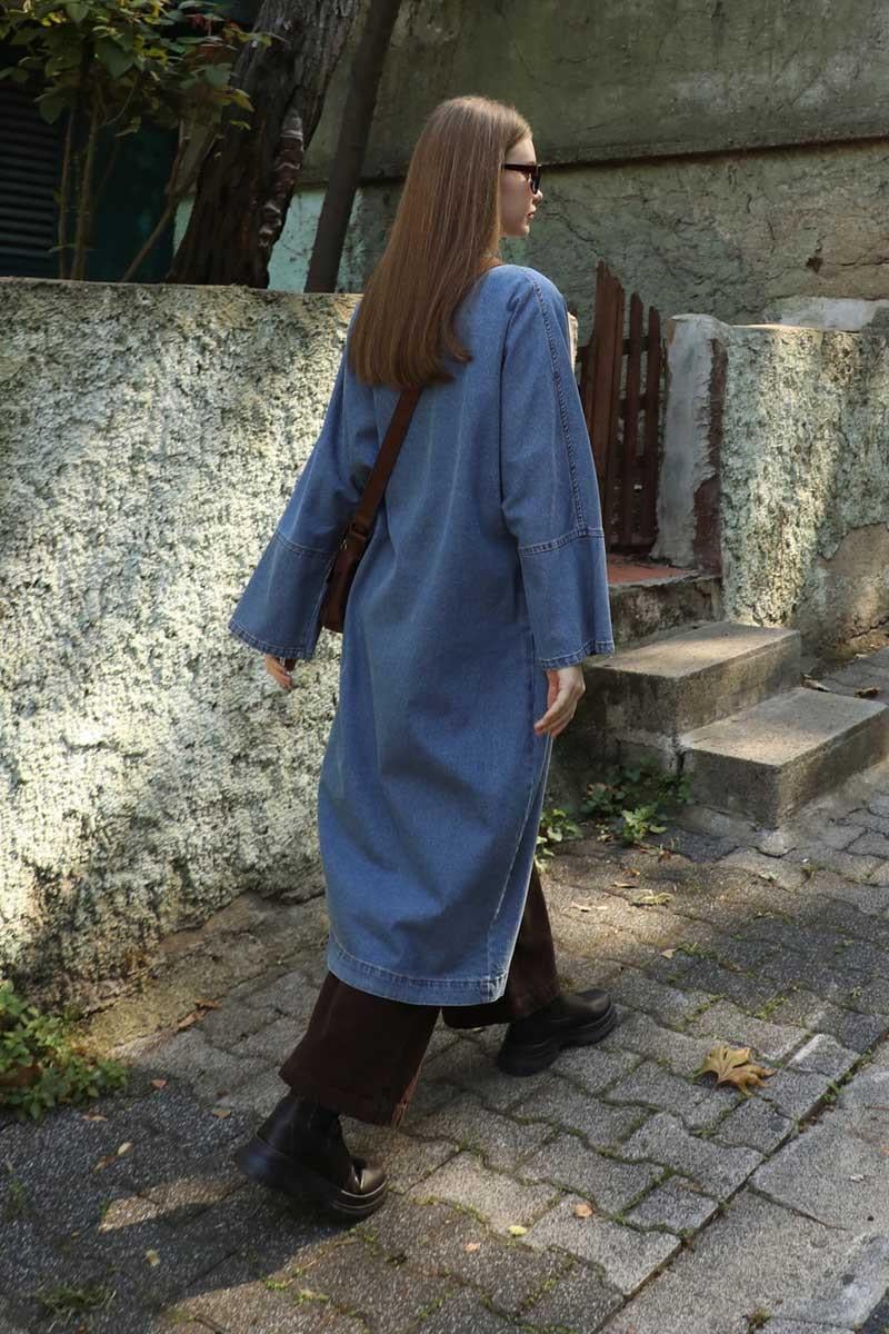 Klasik Denim Kap Açık Mavi