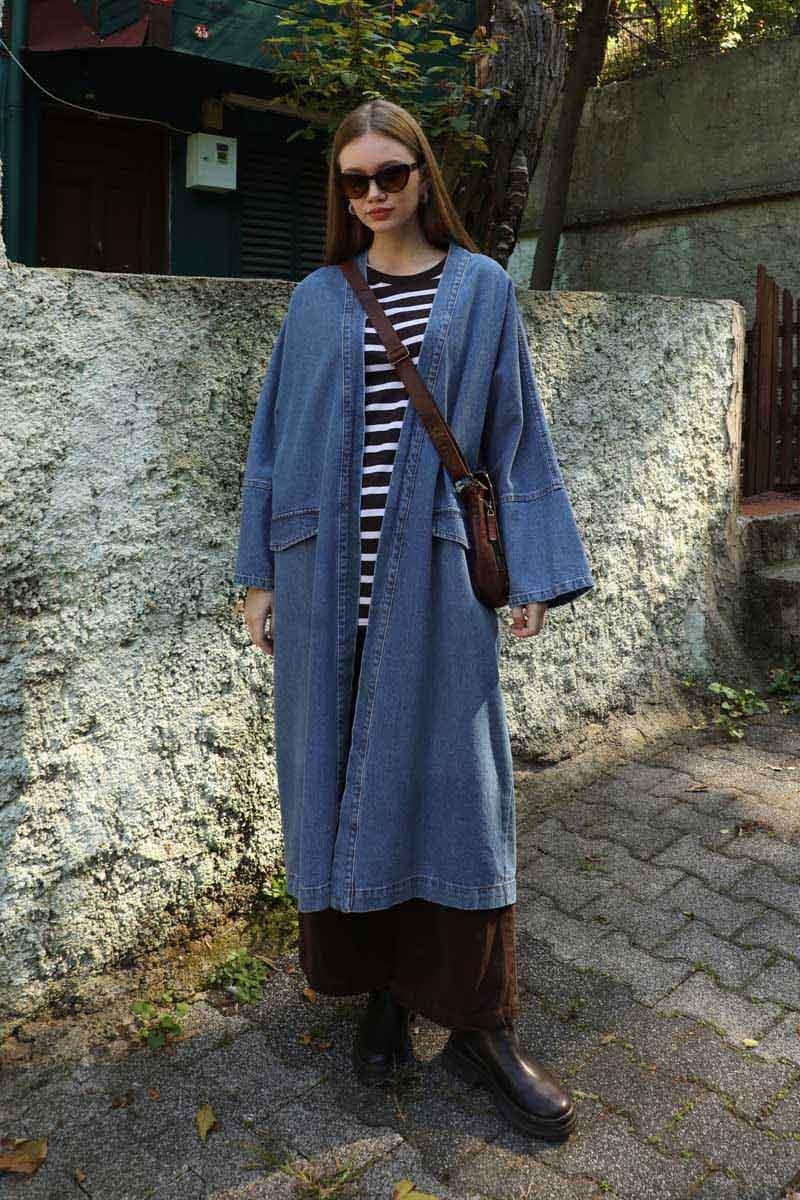 Klasik Denim Kap Açık Mavi