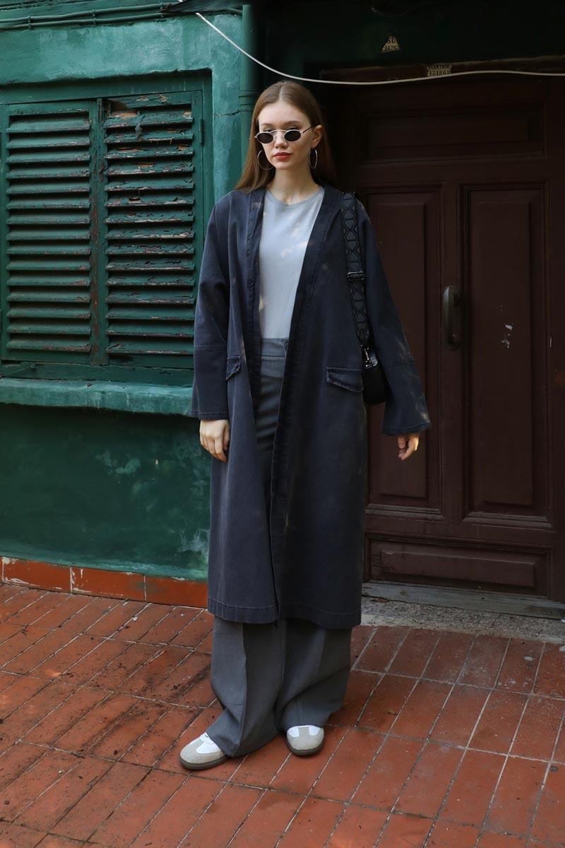Klasik Denim Kap Siyah