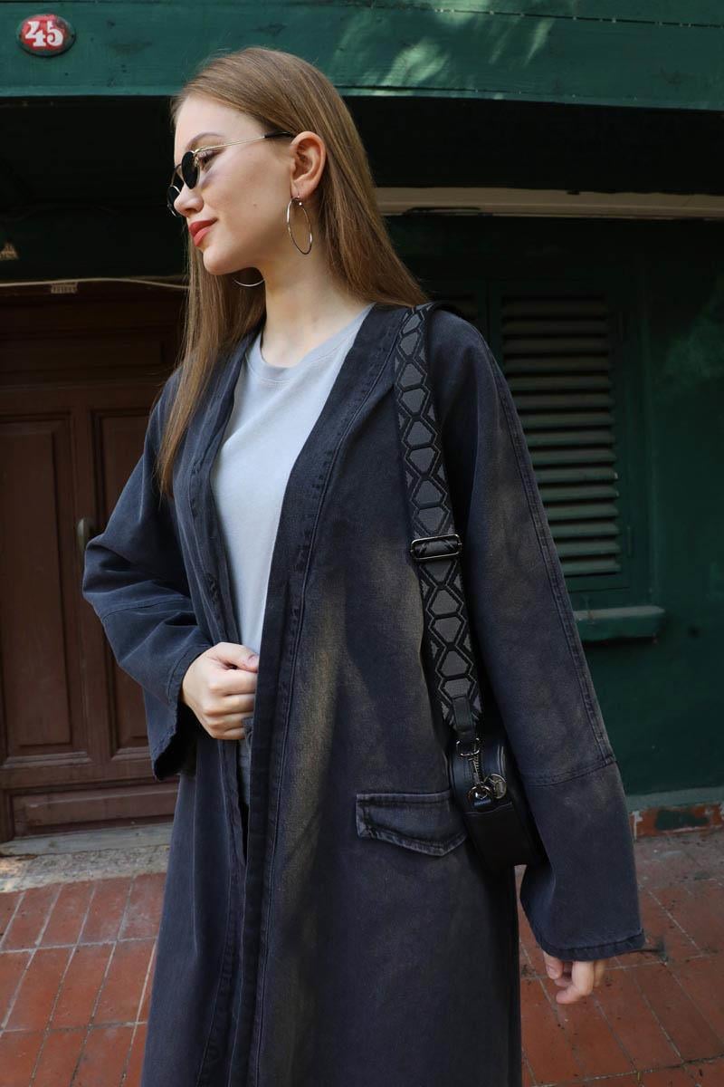 Klasik Denim Kap Siyah