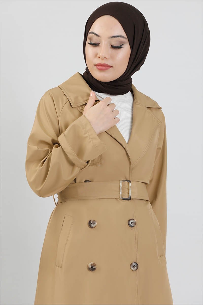 Klasik Trenç Camel
