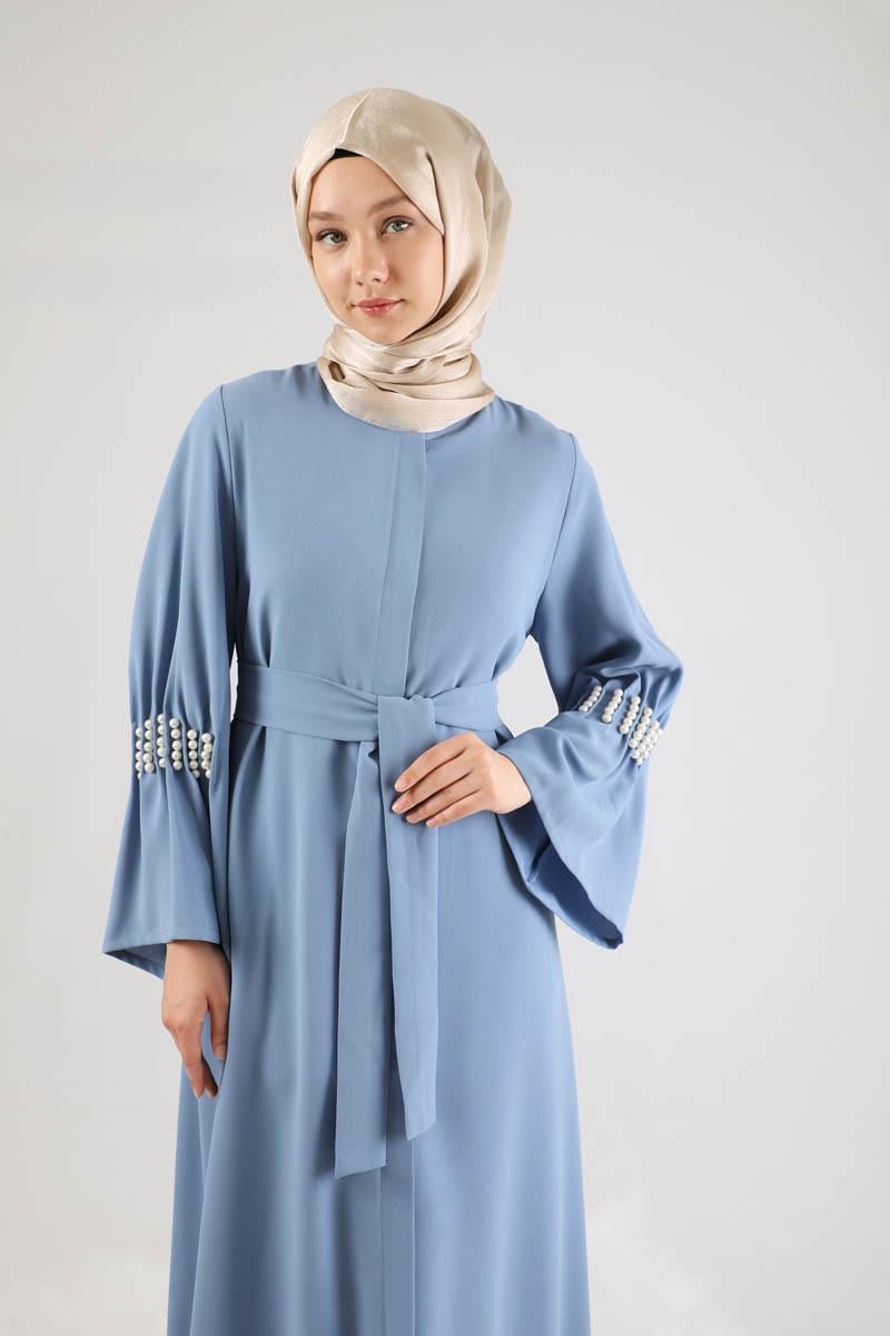 Kolları İncili Ferace Bebe Mavisi