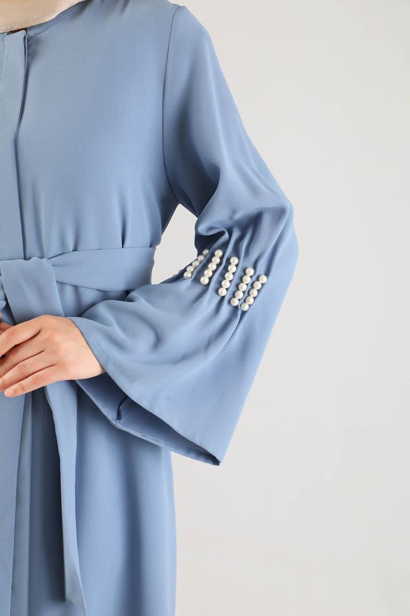 Kolları İncili Ferace Bebe Mavisi