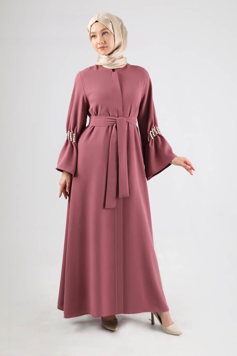 Kolları İncili Ferace Gül Kurusu