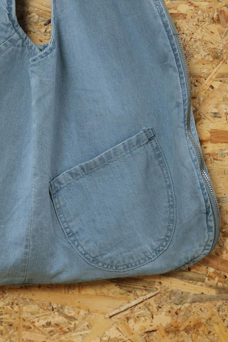 Kot Yelek Çanta Açık Mavi