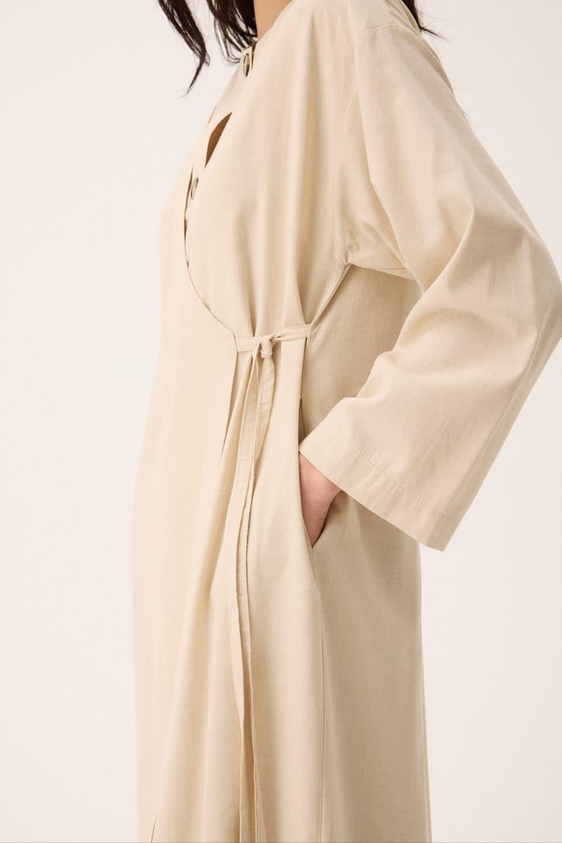 Kruvaze Dehna Abaya Takım Taş