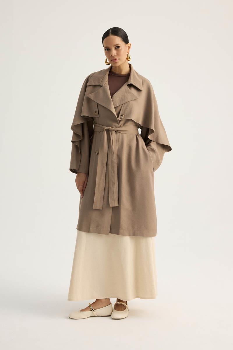 Laçin Trençkot Vizon