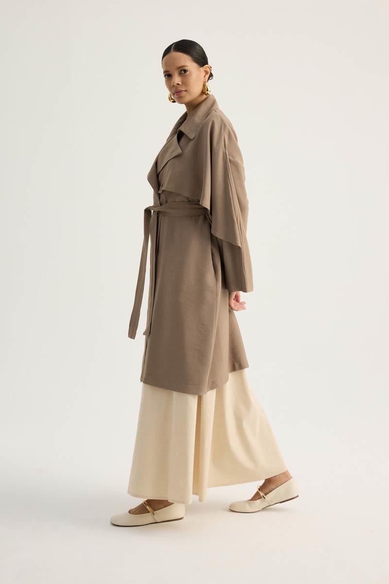 Laçin Trençkot Vizon