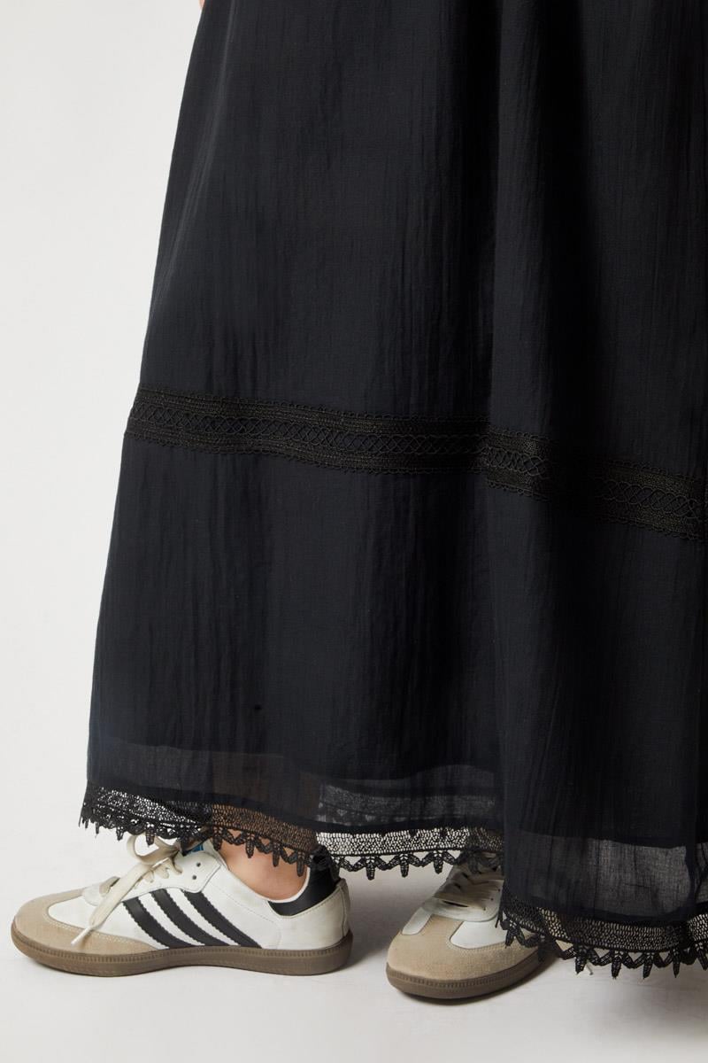 Lara Dantelli Etek Siyah