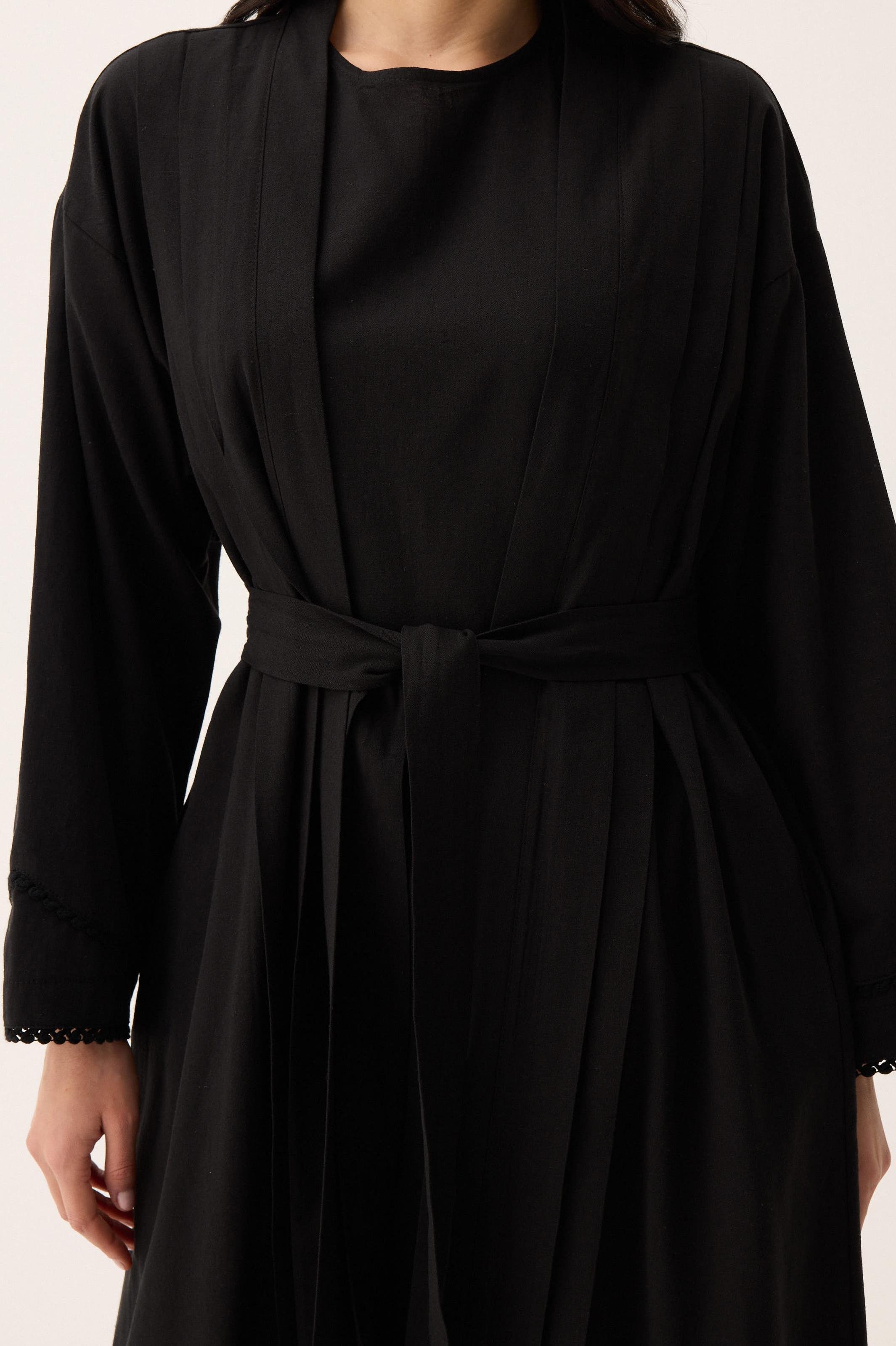 Mayda Abaya Takım Siyah