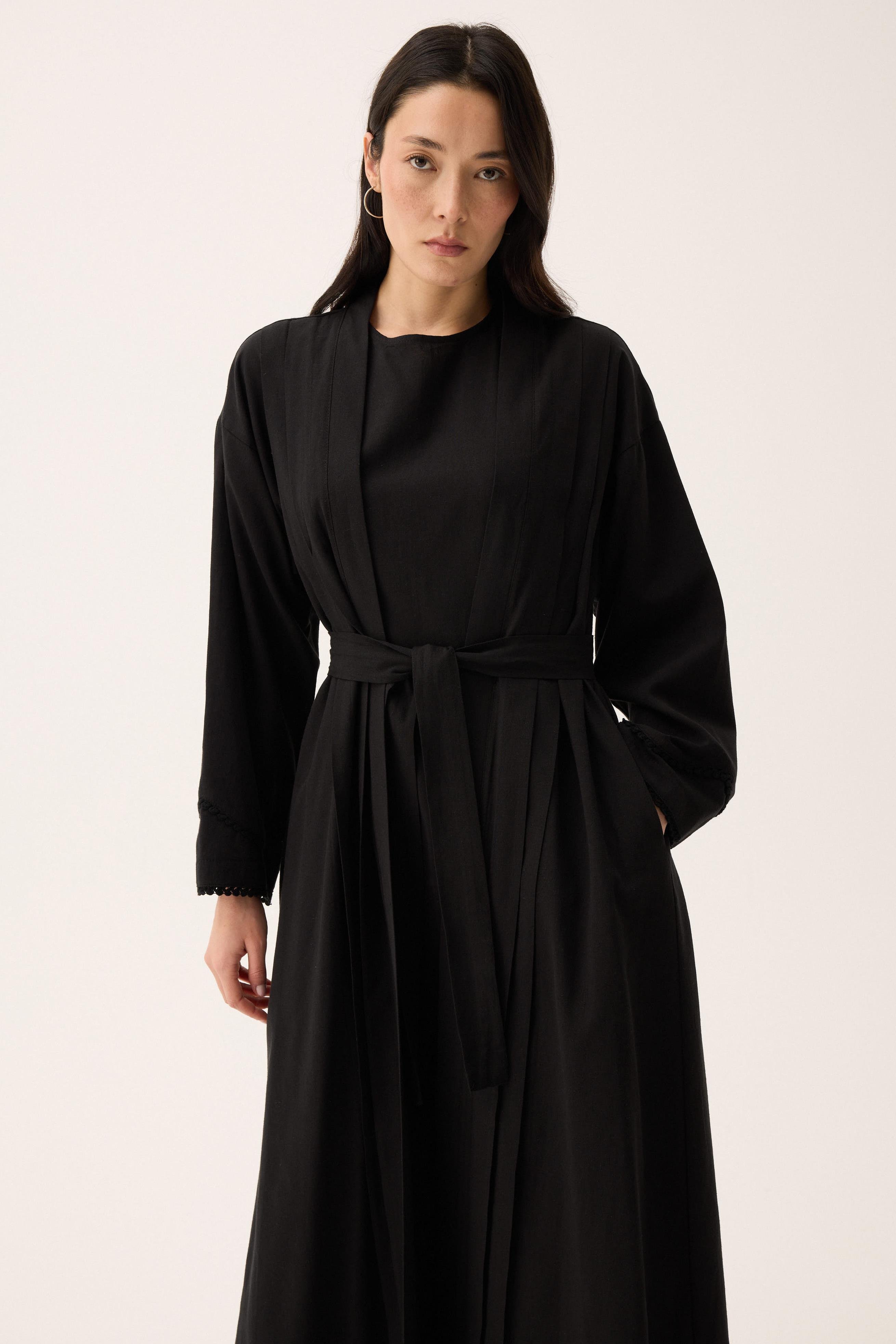 Mayda Abaya Takım Siyah