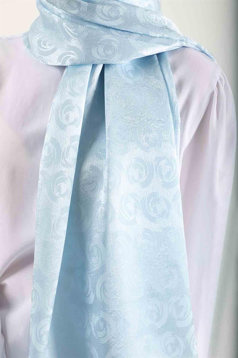 Monogram Şal Bebe Mavisi