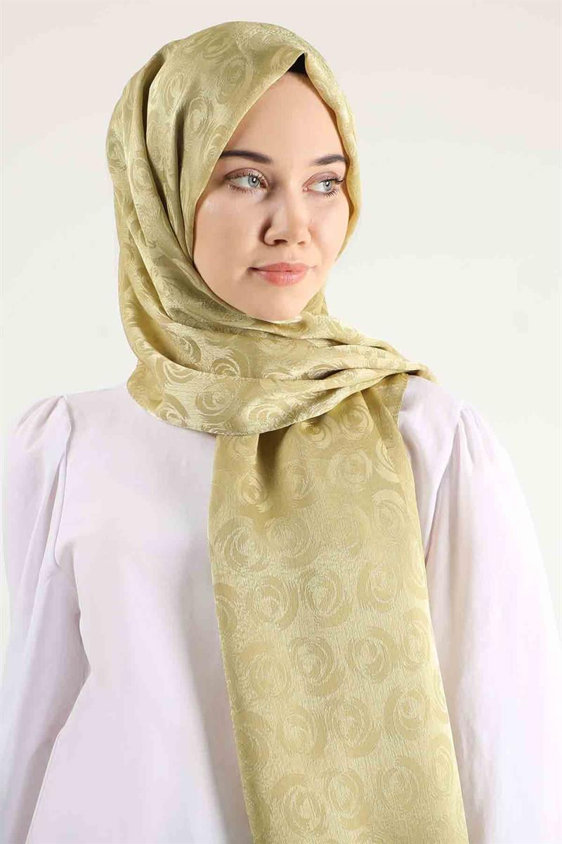 Monogram Şal Hardal