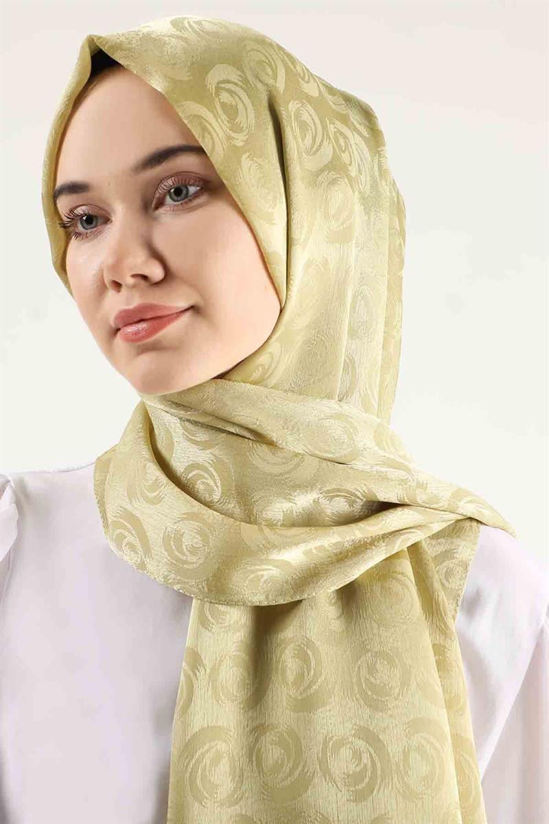 Monogram Şal Hardal