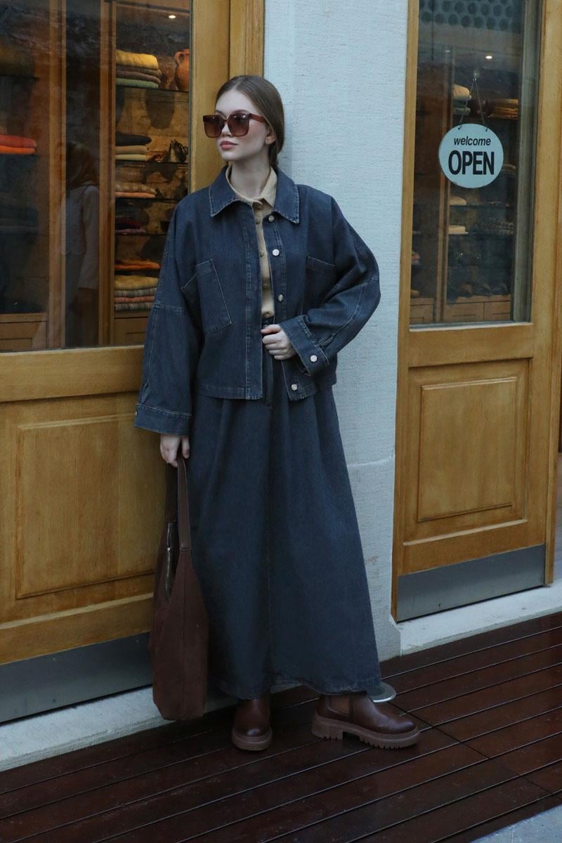 Oversize Denim Ceket