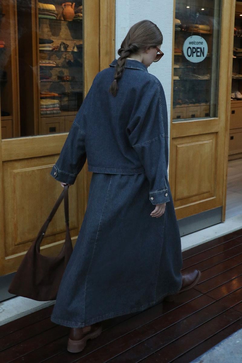 Oversize Denim Ceket