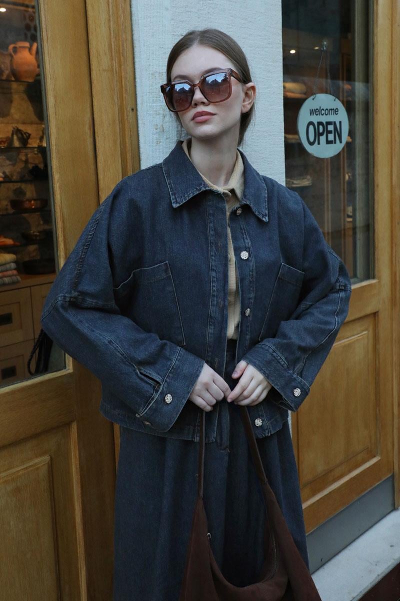 Oversize Denim Ceket
