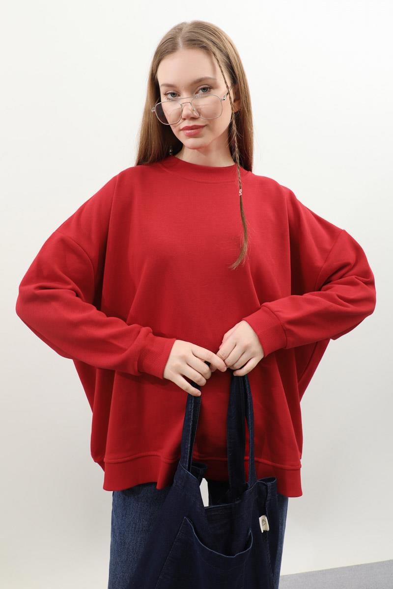 Oversize Sweat Kırmızı