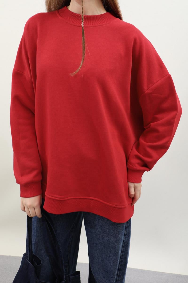 Oversize Sweat Kırmızı