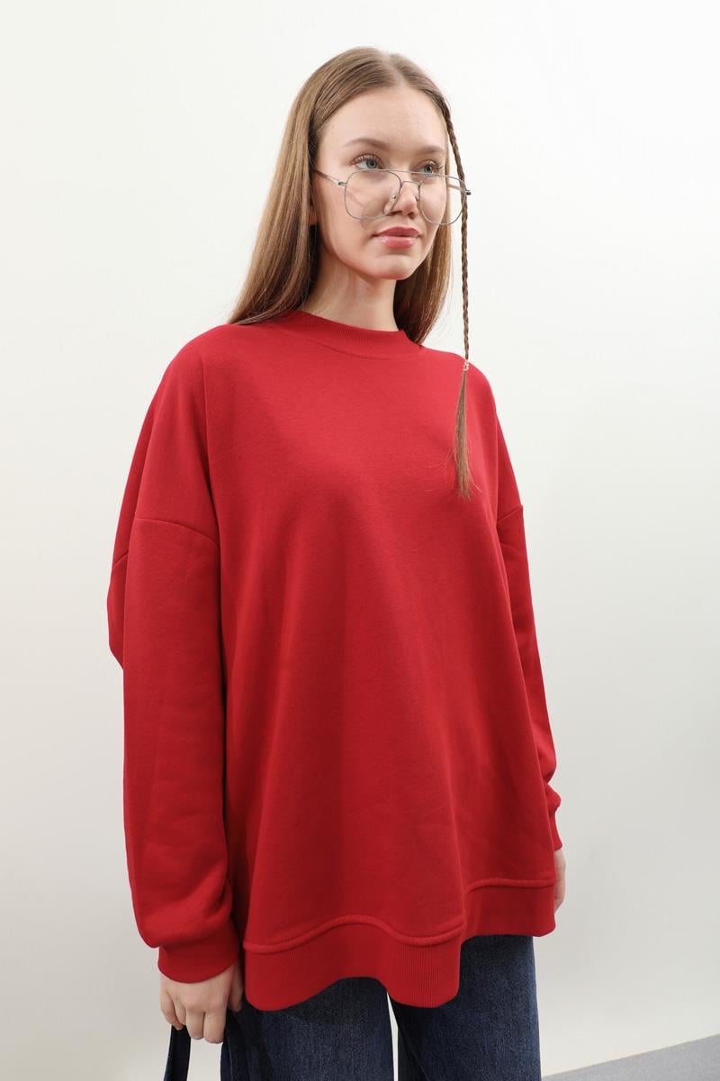Oversize Sweat Kırmızı