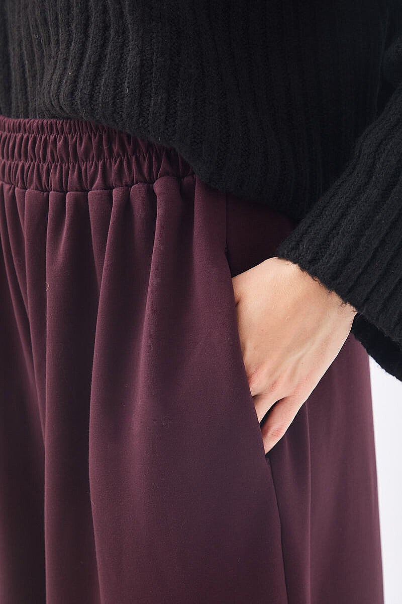Oysho Geniş Pantolon Bordo
