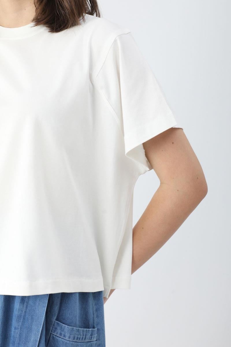 Pamuklu Kısa Kollu Tişört Beyaz