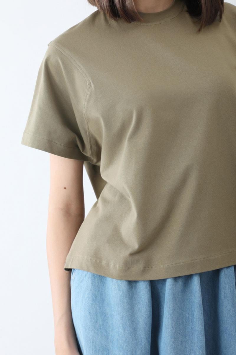 Pamuklu Kısa Kollu Tişört Haki