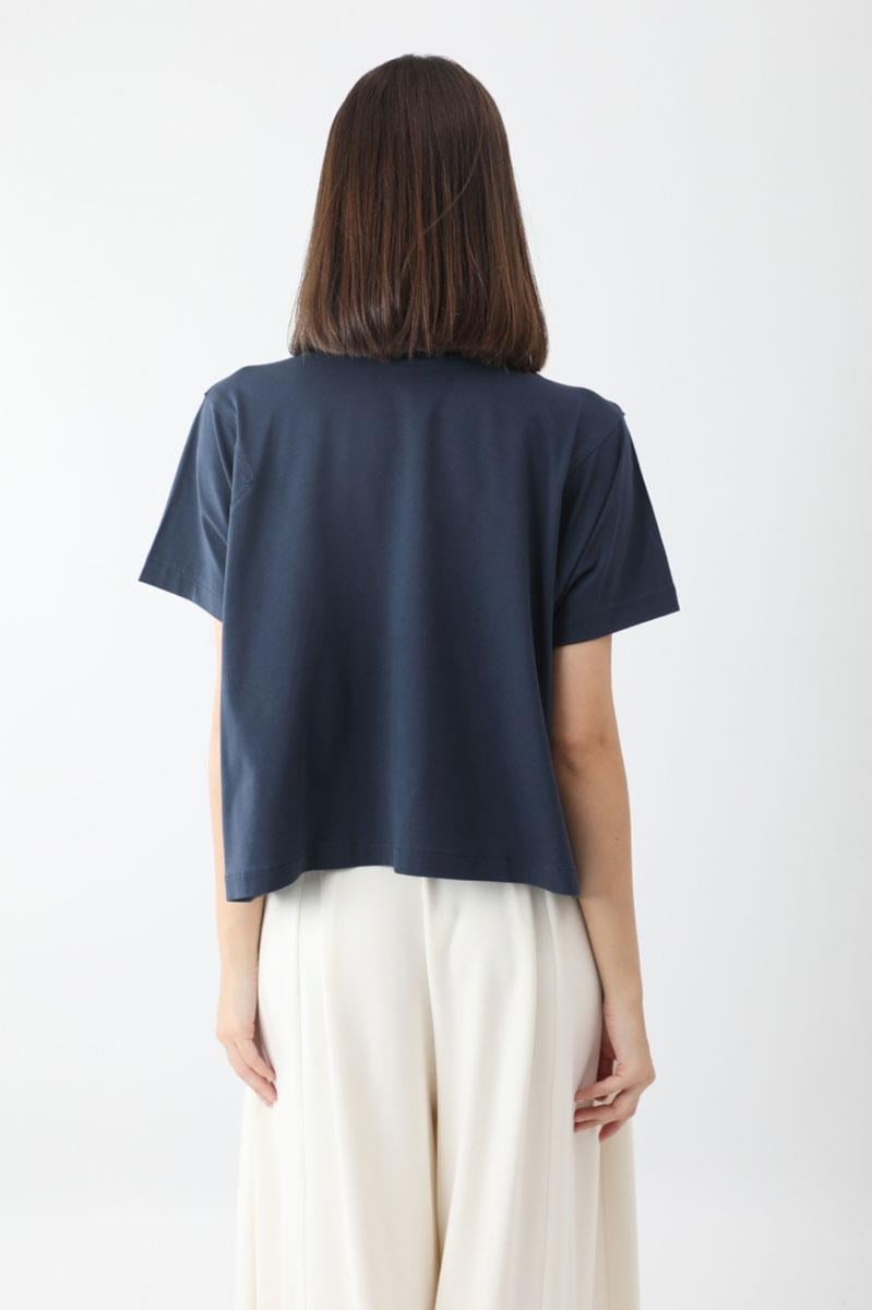 Pamuklu Kısa Kollu Tişört Lacivert