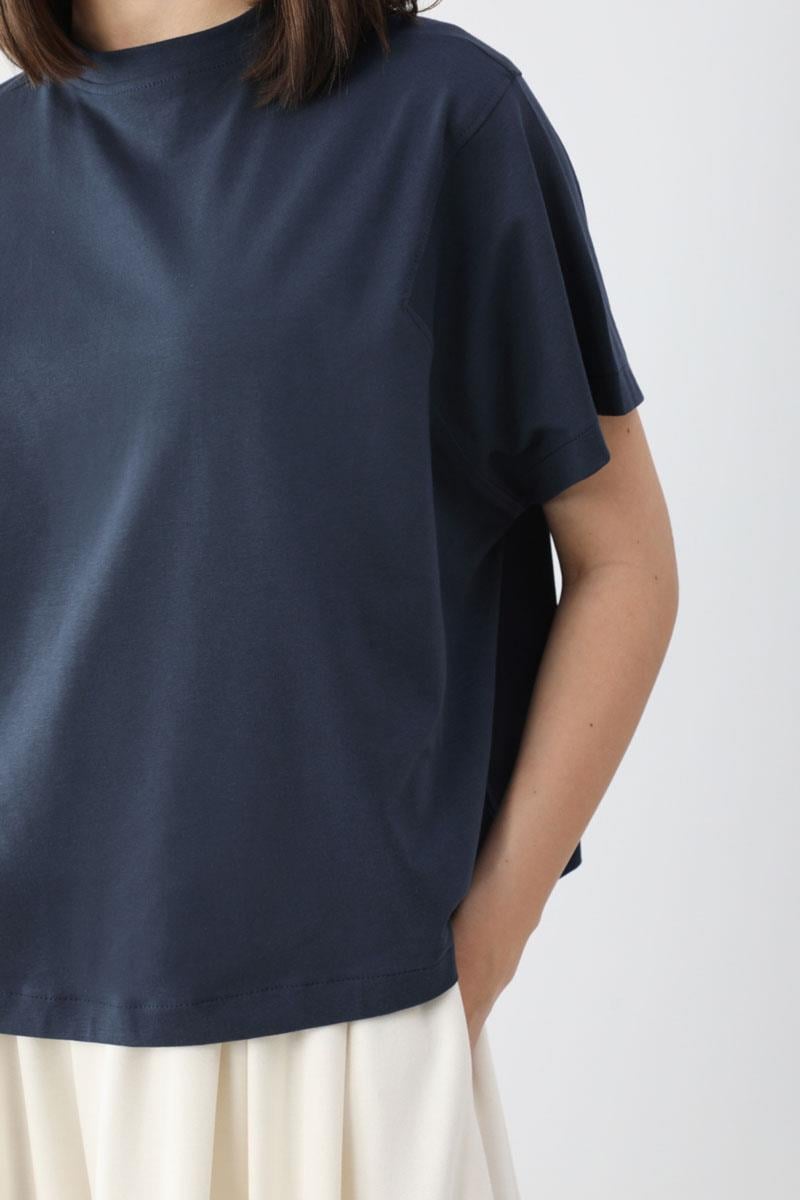 Pamuklu Kısa Kollu Tişört Lacivert