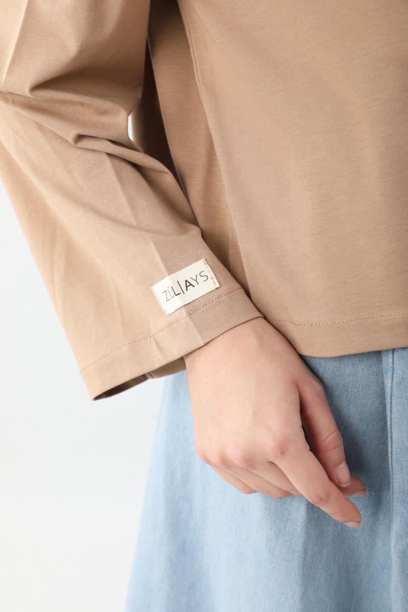 Pamuklu Uzun Kollu Tişört Camel